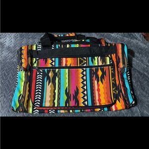 Multicolor Aztec Pattern Travel Bag